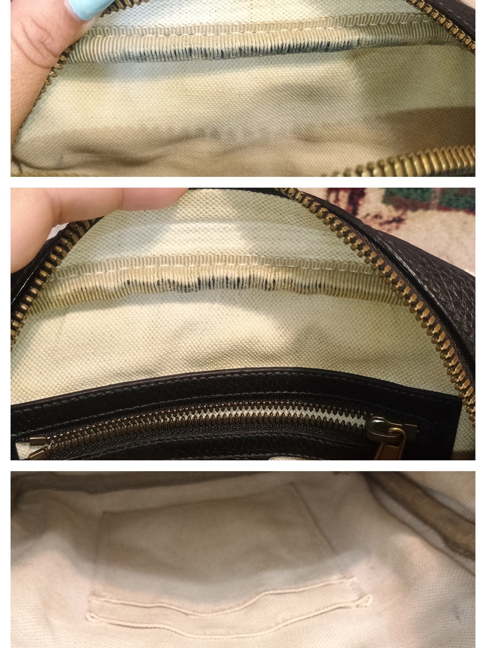 Gucci Logo Print Messenger Bag (Needs Cleaning Inside) - Picture 9 of 10